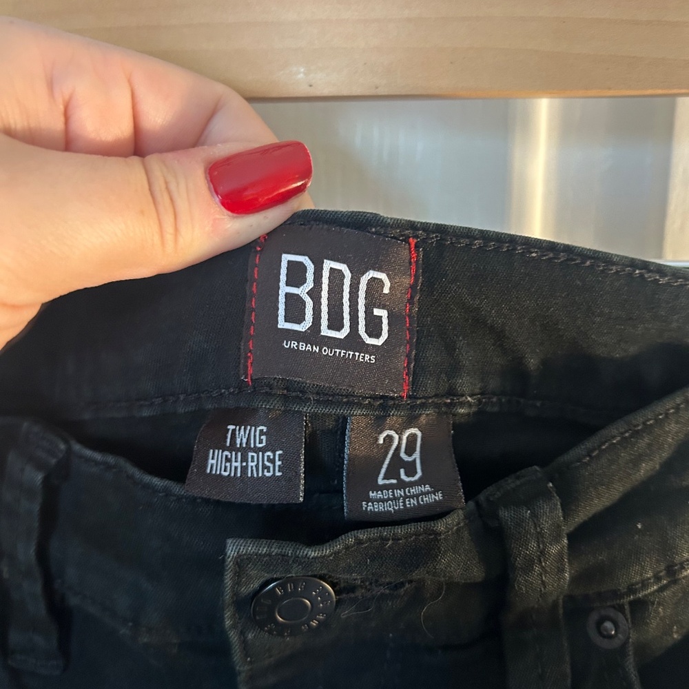 BDG Urban Outfitters Twig High Rise Jeans in Black Size 29 - Picture 4 of 8